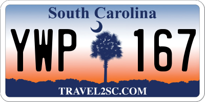 SC license plate YWP167