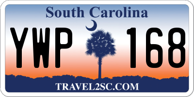 SC license plate YWP168