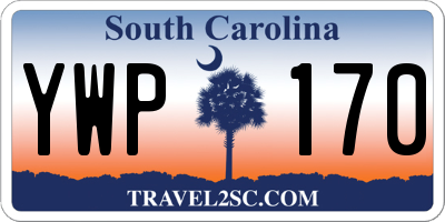 SC license plate YWP170