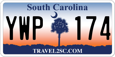SC license plate YWP174