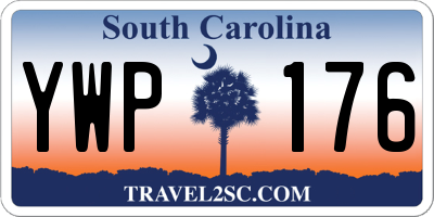 SC license plate YWP176