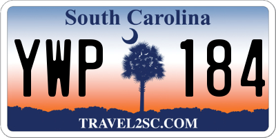 SC license plate YWP184