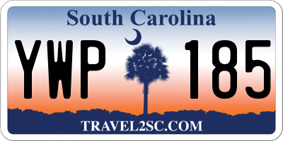 SC license plate YWP185