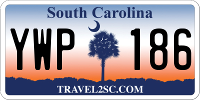 SC license plate YWP186