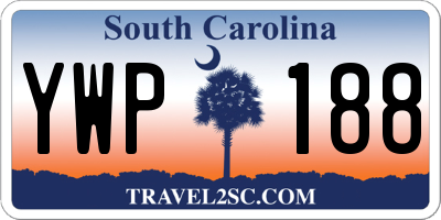 SC license plate YWP188