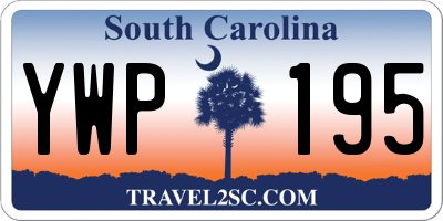 SC license plate YWP195