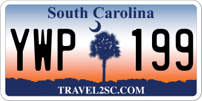 SC license plate YWP199