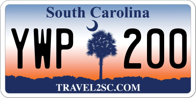 SC license plate YWP200