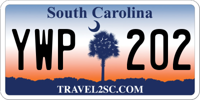 SC license plate YWP202