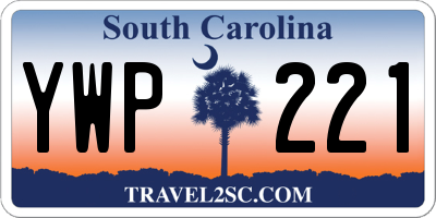 SC license plate YWP221