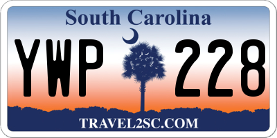 SC license plate YWP228