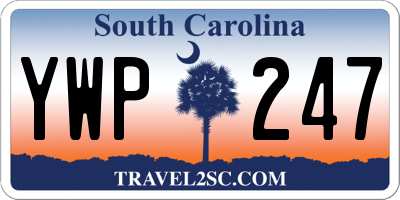 SC license plate YWP247