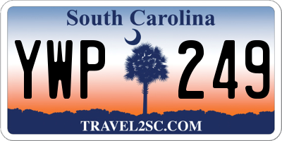 SC license plate YWP249