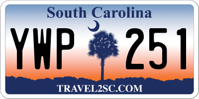 SC license plate YWP251