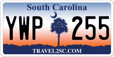 SC license plate YWP255