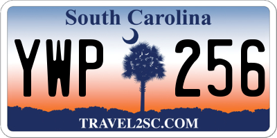 SC license plate YWP256