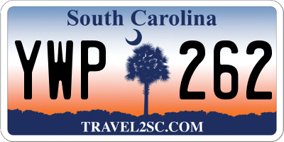 SC license plate YWP262