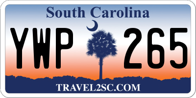 SC license plate YWP265