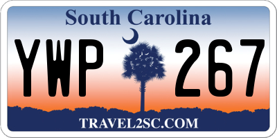 SC license plate YWP267