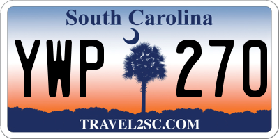 SC license plate YWP270