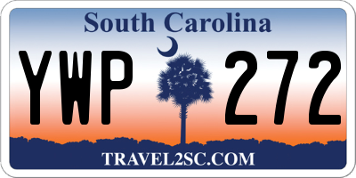 SC license plate YWP272
