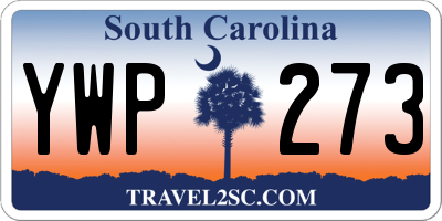 SC license plate YWP273