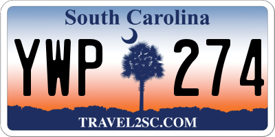 SC license plate YWP274