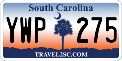SC license plate YWP275