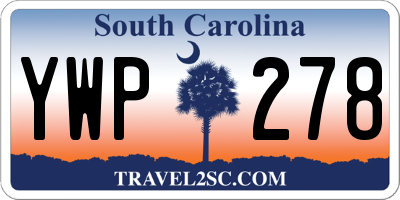 SC license plate YWP278