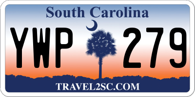 SC license plate YWP279