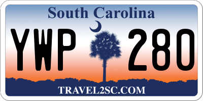 SC license plate YWP280