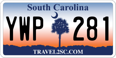 SC license plate YWP281