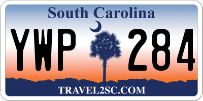 SC license plate YWP284