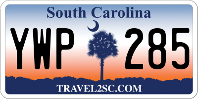 SC license plate YWP285