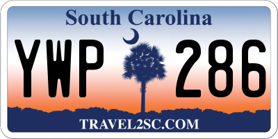 SC license plate YWP286