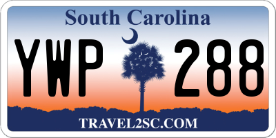 SC license plate YWP288