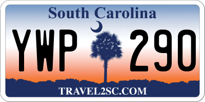 SC license plate YWP290