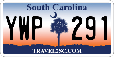 SC license plate YWP291