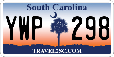 SC license plate YWP298