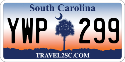 SC license plate YWP299