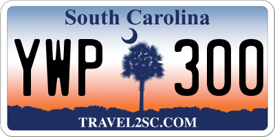 SC license plate YWP300