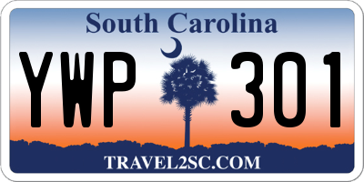 SC license plate YWP301