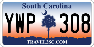 SC license plate YWP308
