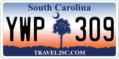 SC license plate YWP309