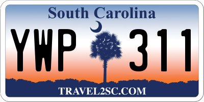 SC license plate YWP311