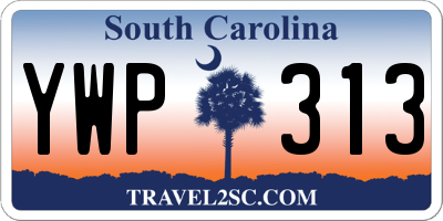 SC license plate YWP313