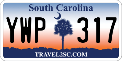 SC license plate YWP317