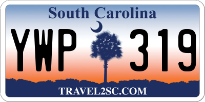 SC license plate YWP319
