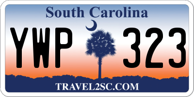 SC license plate YWP323