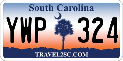 SC license plate YWP324
